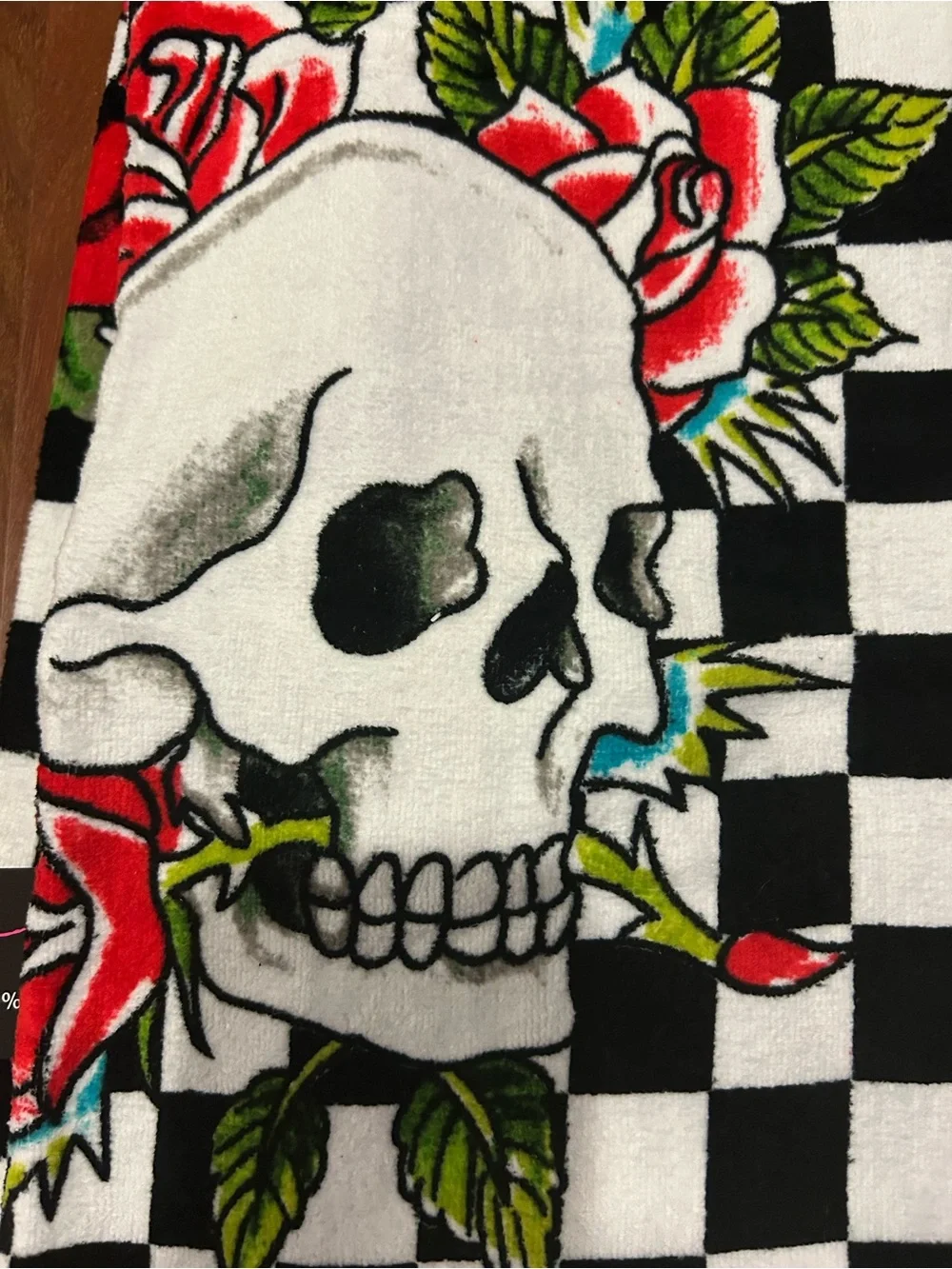 Ed Hardy 100% Cotton Beach Towel 36 in x 68 in NWT
